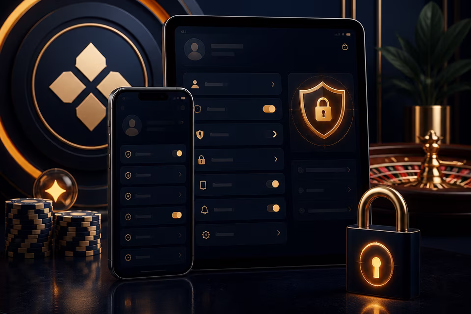 Illustration af mobil adgang til Nine Casino
